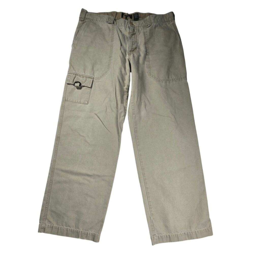 Eddie Bauer Utility Cargo Hiking Pants Khaki Mens 36x32 (36x31)‎